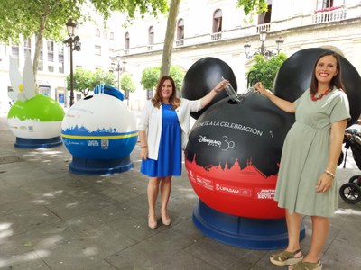 La magia toma las calles de Sevilla con iglús de Ecovidrio tematizados por Disneyland Paris