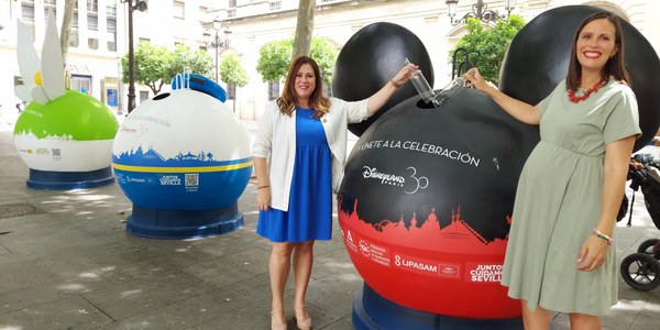 La magia toma las calles de Sevilla con iglús de Ecovidrio tematizados por Disneyland Paris