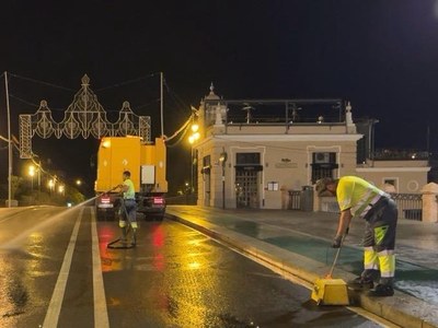 LIPASAM ACTIVA UN DISPOSITIVO ESPECIAL DE LIMPIEZA PARA LA VELÁ DE SANTIAGO Y SANTA ANA