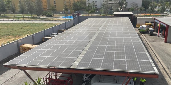 Lipasam invierte 250.000 euros en placas fotovoltaicas para producir energía para su flota de vehículos eléctricos e instalaciones