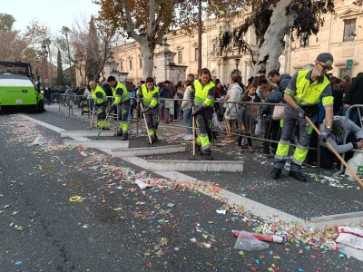 LIPASAM PONDRÁ EN MARCHA UN DISPOSITIVO ESPECIAL DE LIMPIEZA PARA LAS CABALGATA DE REYES