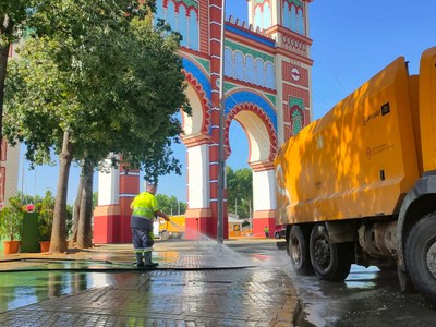 Récord histórico de recogida de residuos en la Feria de Abril