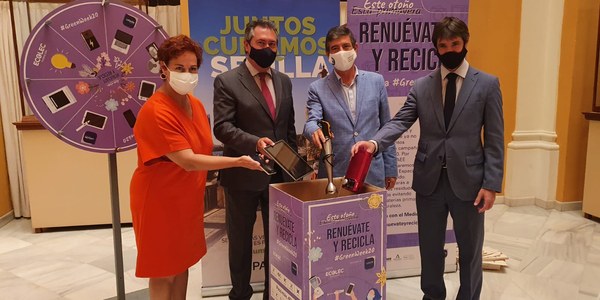 Sevilla acoge la campaña #GreenWeek20 de concienciación sobre el reciclaje de electrodomésticos y aparatos electrónicos que aumentó en la ciudad un 38% en el último año