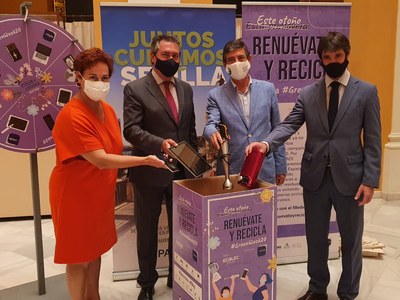 Sevilla acoge la campaña #GreenWeek20 de concienciación sobre el reciclaje de electrodomésticos y aparatos electrónicos que aumentó en la ciudad un 38% en el último año